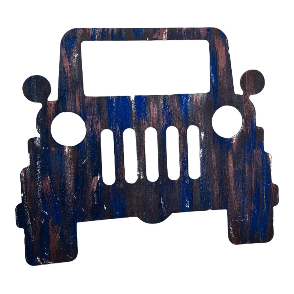 Jeep Metal hand crafted Art for the Jeep Lover (artisan metal crafted/painted)